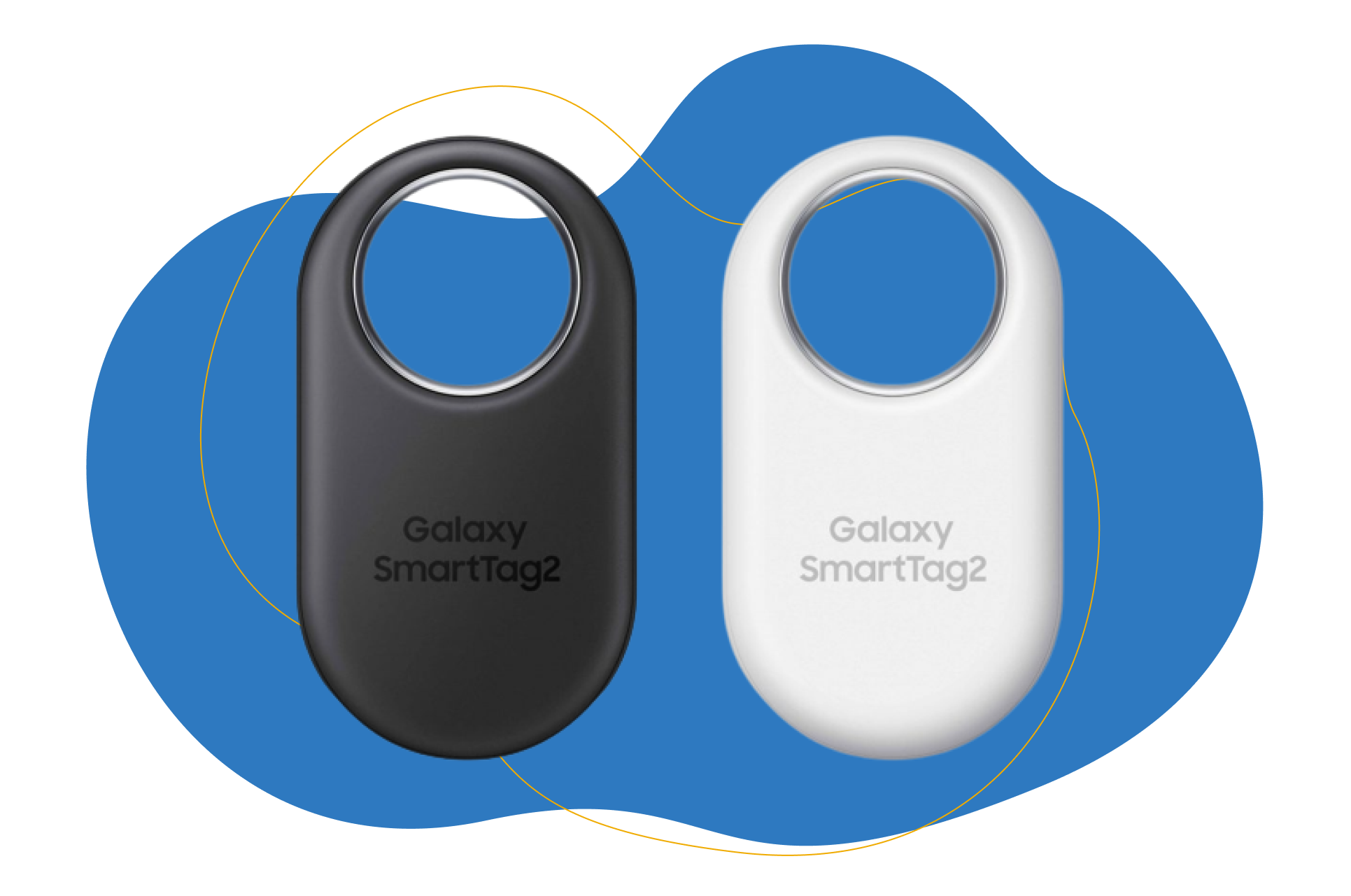 Galaxy Smart Tag in schwarz und weiß