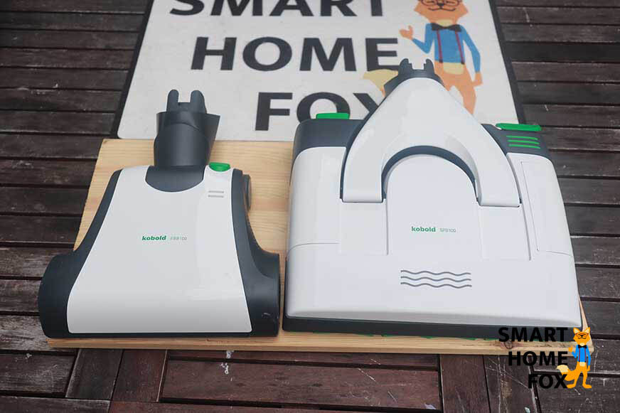 Man sieht den Wisch-Aufsatz des Kobold SPB 100.