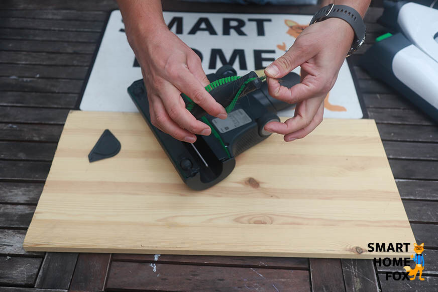 Bürsten von Haaren befreien