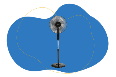 Der Midea Standventilator FS40-15FR