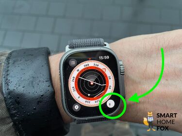 Man sieht die Back Track Funktion auf der Apple Watch Ultra.
