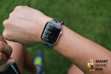 Man sieht den Trainingsmodus auf der Apple Watch 8.
