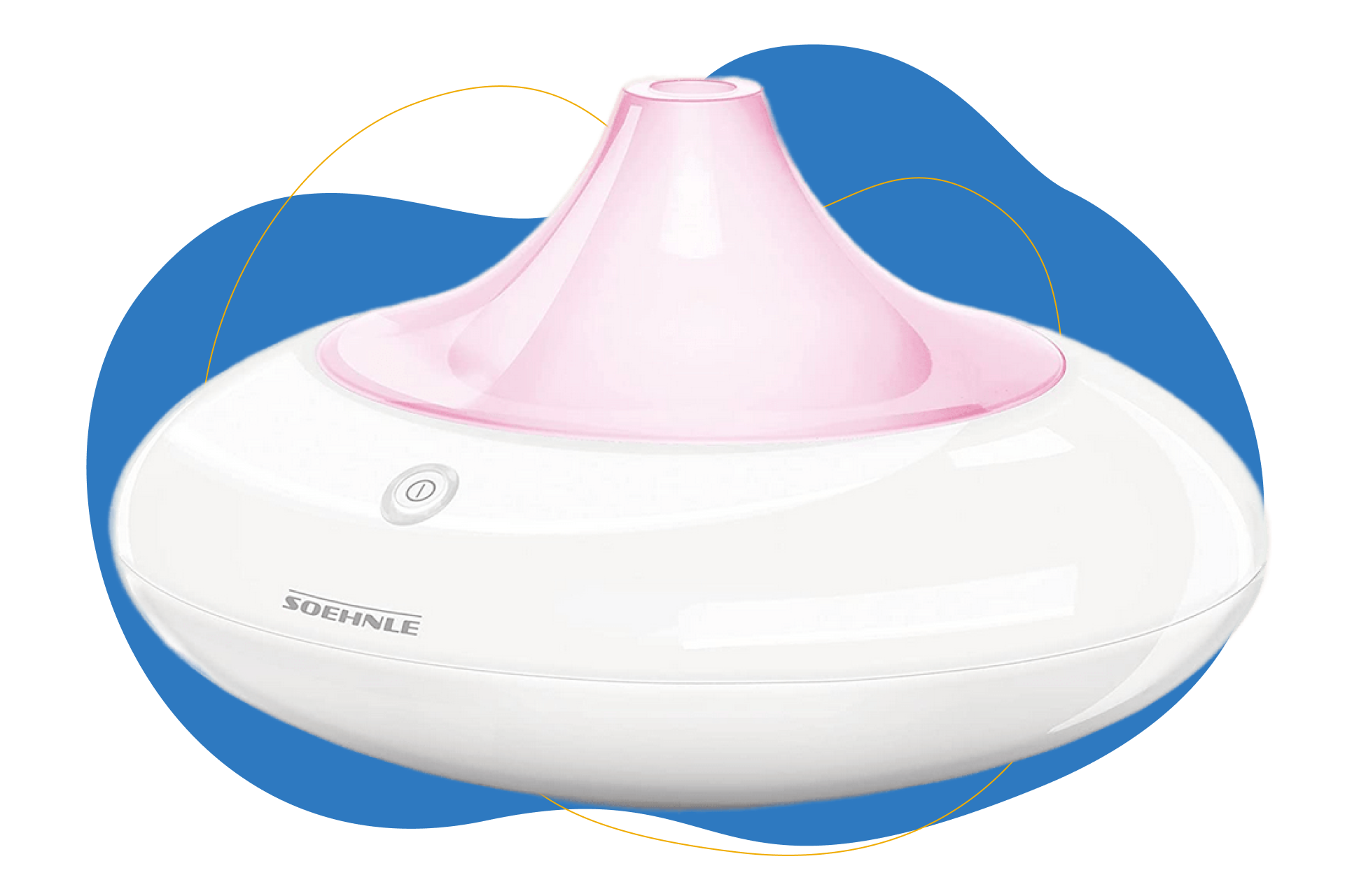 Der Soehnle Ravenna Aroma Diffuser steht vor einem weißen Hintergrund