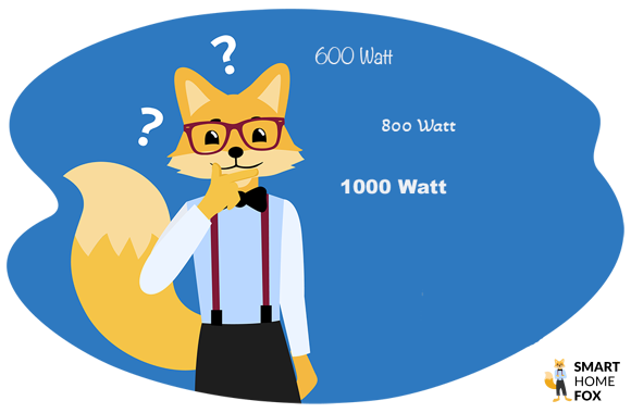 Nachdenklicher Fuchs mit unterschiedlichen Wattangaben