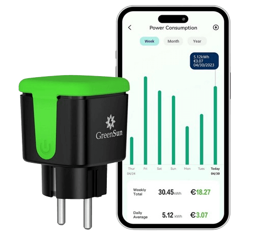 Die GreenSun WLAN Außensteckdose.