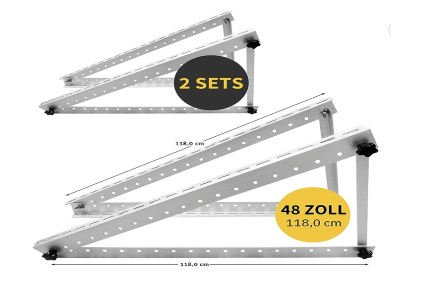 Man sieht die Halterungen in Dreiecksform von Avoltik.