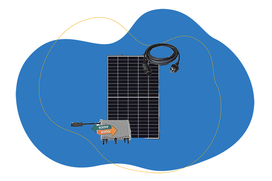Netto Balkonkraftwerk Veska 830 W / 600+800 Photovoltaik Solaranlage