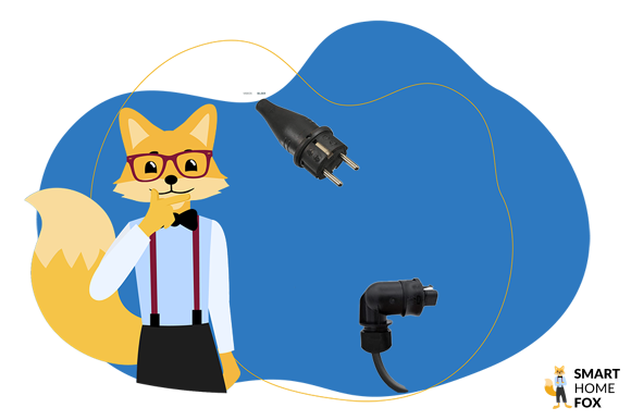 Fuchs mit Schuko- und Wieland-Stecker für Balkonkraftwerk