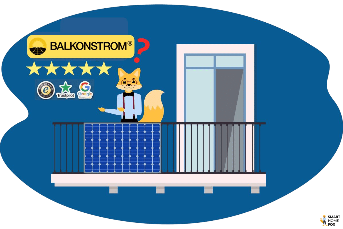 Der Smart-Home-Fox Experte steht vor einem Solago Balkonkraftwerk im Test und fragt sich, wie viele Sterne er den Erfahrungen geben soll.