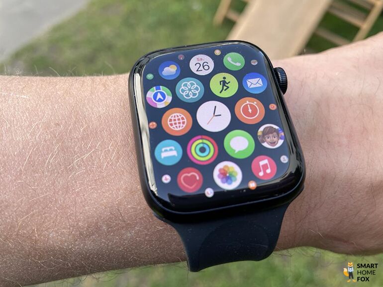 Man sieht die Apps auf der Apple Watch 7.