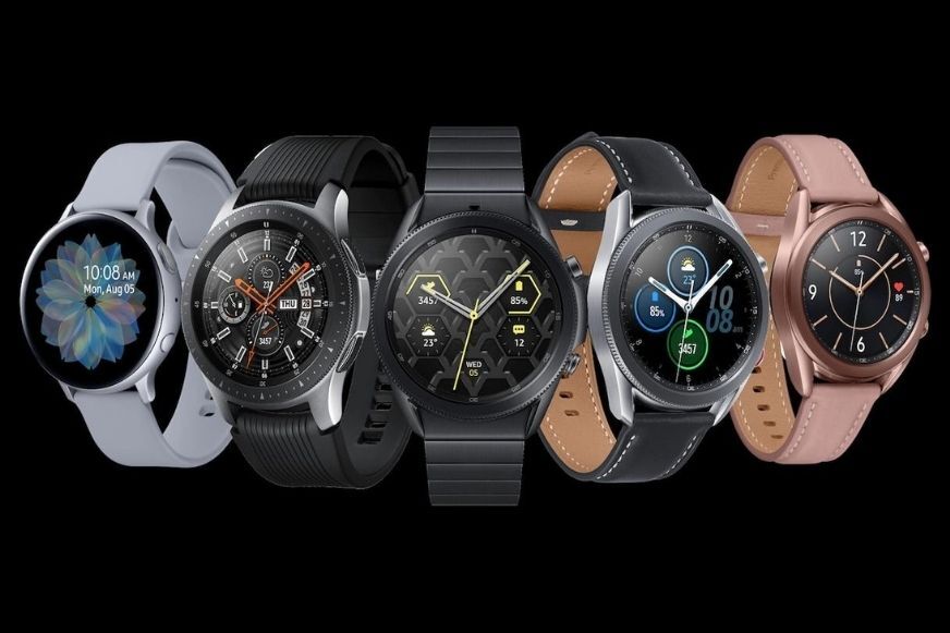 Man sieht die Samsung Galaxy Watch.