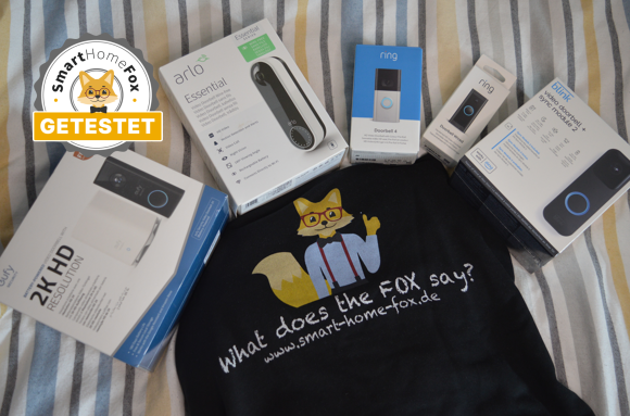 Alle der besten smarten Türklingeln mit Kamera neben Smart Home Fox