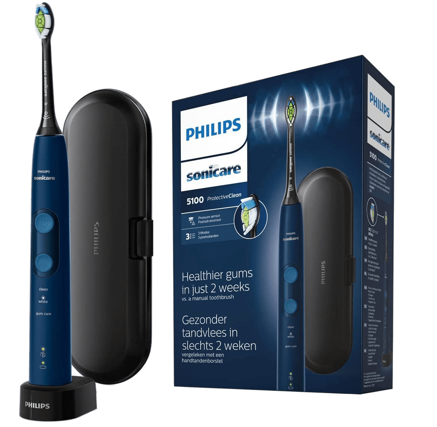 Philips Sonicare Protectiveclean 5100 Zahnbürste inkl. Reiseetui ist zu sehen