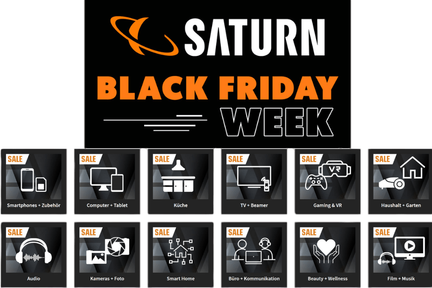 Saturn Black Friday Deal Übersicht