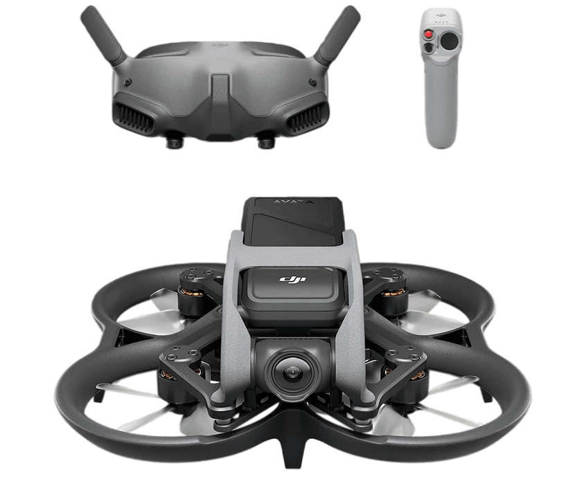 Die DJI Avata Pro Fiew Combo mit Smart-Controller und DJI Goggles 2.
