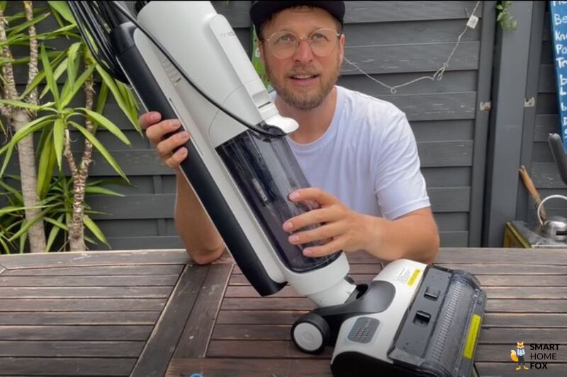 Reinigung mit Wasser und Dampf