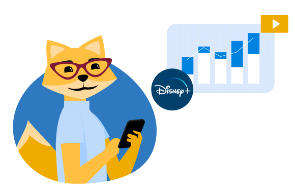 Smart Home Fox mit Statistik und Disney+