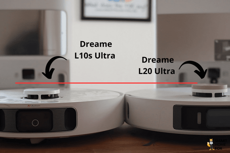 Der L10s Ultra und der L20 Ultra stehen beim Vergleich der Bauhöhe nebeneinander.