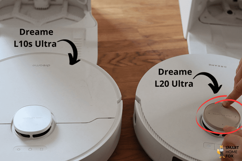 Dreame L20 Ultra Mikrofon sind zu sehen.
