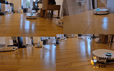 Dreame X50 Ultra hinterlaesst gleichmaeßige Wischspuren.