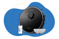Der Dreame L10 Pro Saug-Wisch-Roboter ist inklusive App zu sehen.