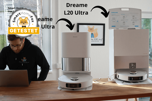 Der Dreame L20 Ultra vs Dreame L10s Ultra stehen beim Vergleich nebeneinander.