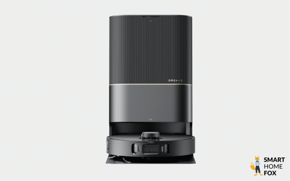 Der Dreame X30 Pro ist vor einem grauen Hintergrund zu sehen.