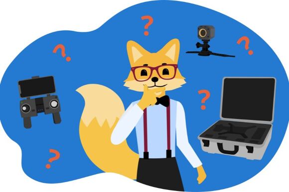 Fuchs mit Drohnen-Zubehör im Test und Vergleich.