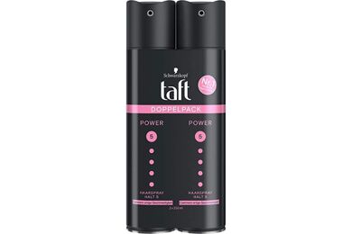 Man sieht das Taft Haarspray.