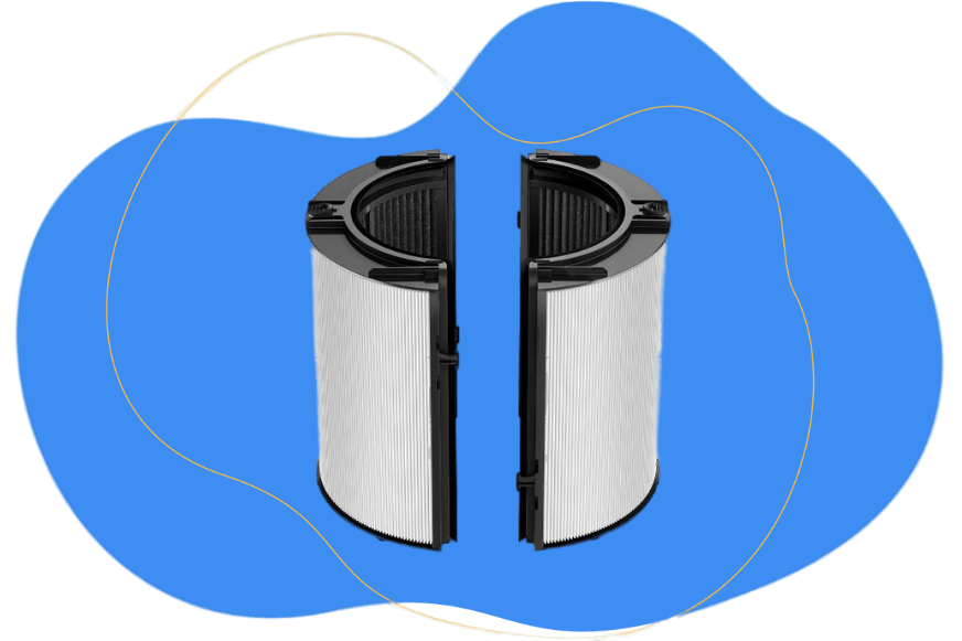 Glas HEPA-Filter mit integrierter Aktivkohleschicht für Dyson Purifier Luftreiniger