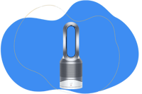 Der Dyson Pure Hot+Cool HP00 Luftreiniger, Ventilator und Heizlüfter.