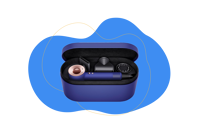 Dyson Supersonic Violettblau / Rosé.