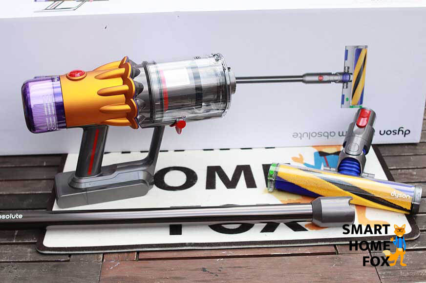 Dyson V12 Slim Absolute ist zu sehen.