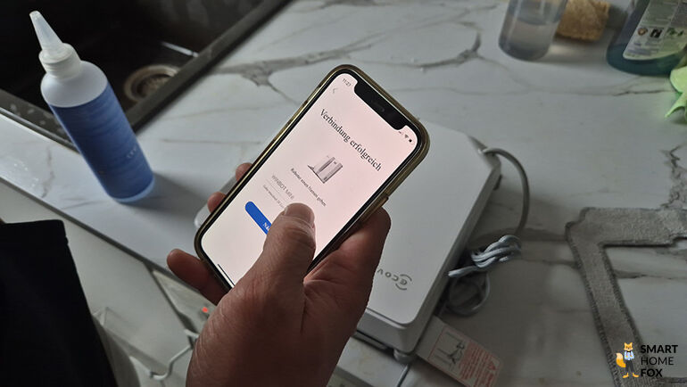 Die ECOVACS App wird erfolgreich eingerichtet