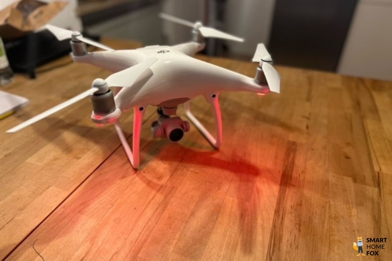 Betriebsbereite Drohne