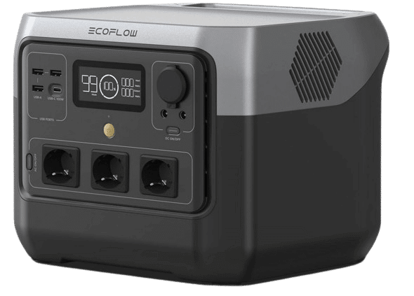 EcoFlow River 2 Max Powerstation wird gezeigt in der Einzelaufnahme.