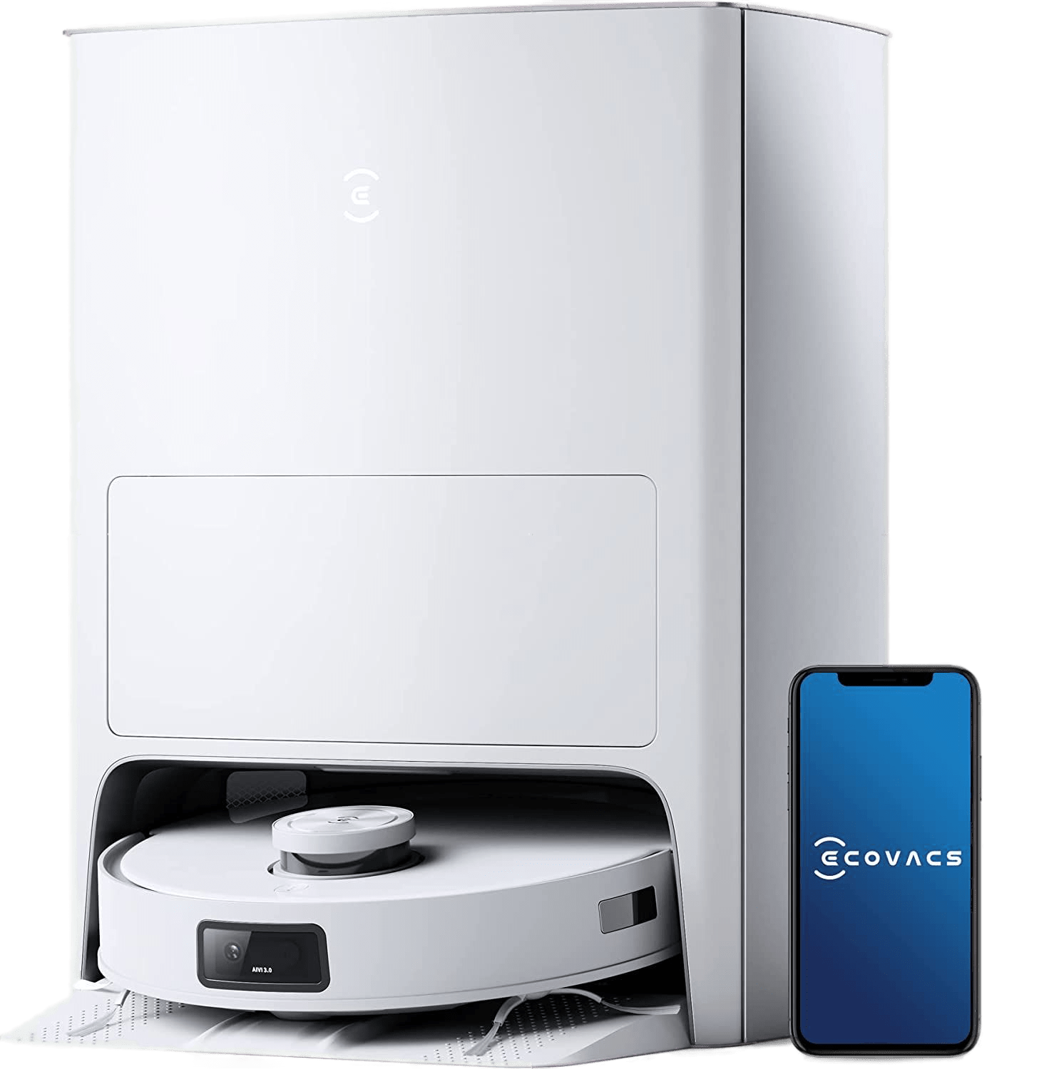 Deebot X1 e OMNI ist in weißer Farbe zu sehen.