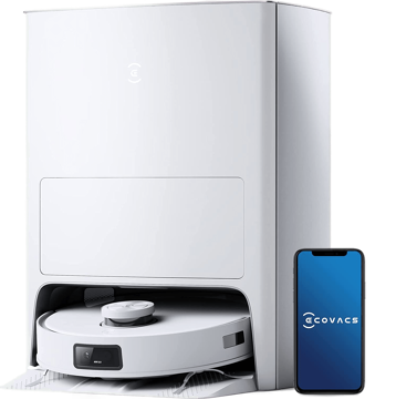 Deebot X1 e OMNI ist in weißer Farbe zu sehen.