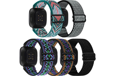 Man sieht die Fitbit Wechselarmbänder.