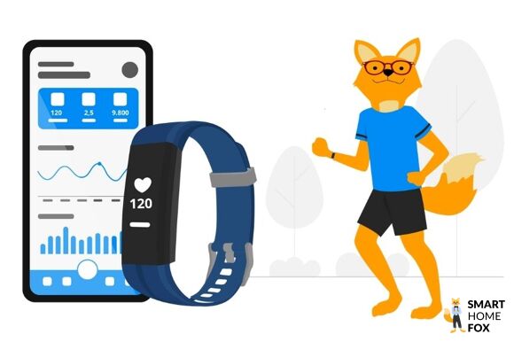 Der Smart Home Fox testet eine Uhr beim Laufen