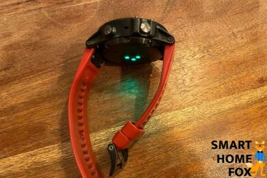 Man sieht die Garmin Fenix 5 Plus von der Seite.