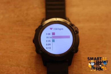 Man sieht die Pulsmessung auf der Garmin Fenix 6 Pro.