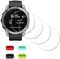 Man sieht die Displayschutzfolie für die Garmin Fenix 7.