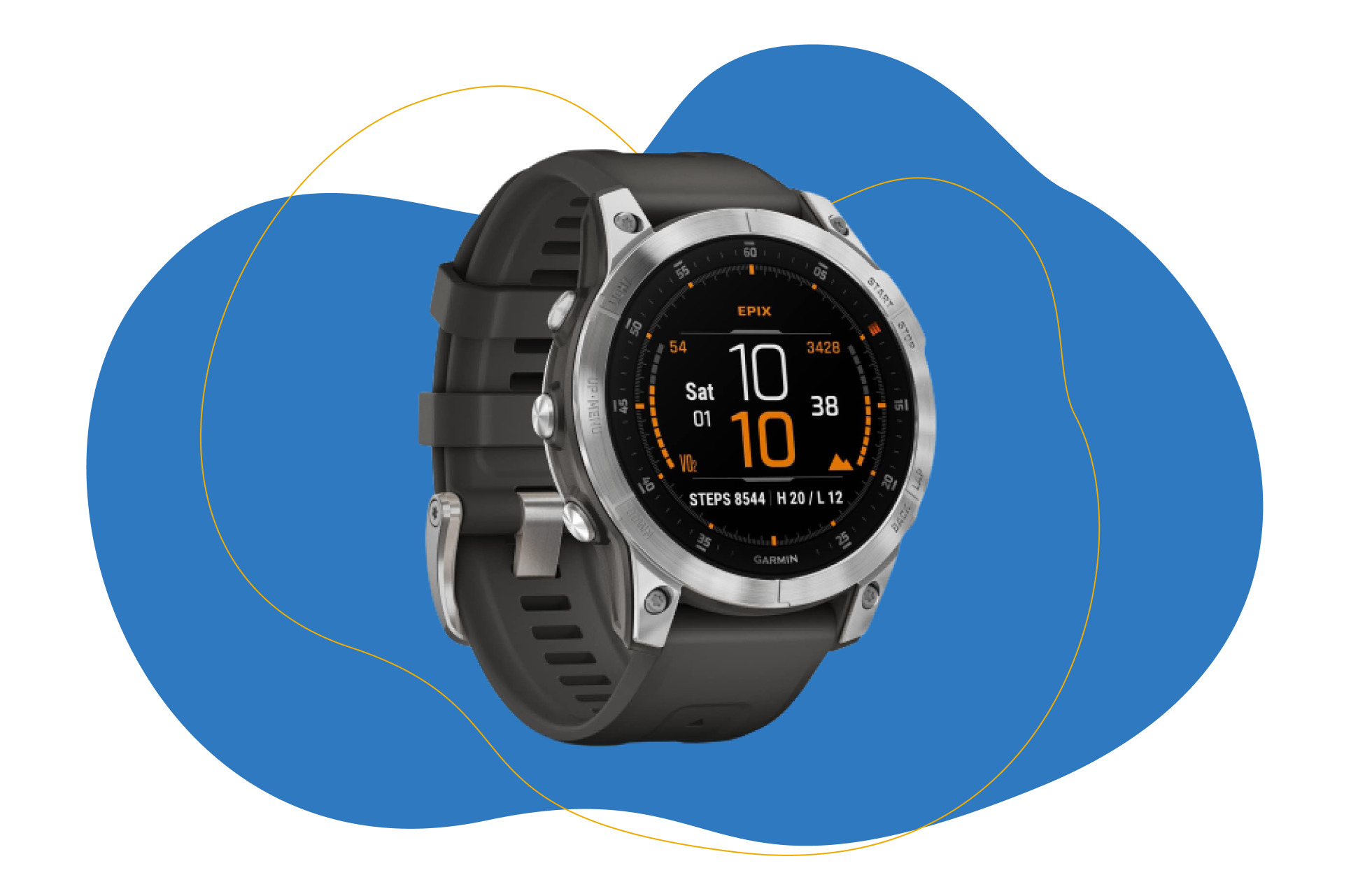 Garmin EPIX in dunkelgrün und orange