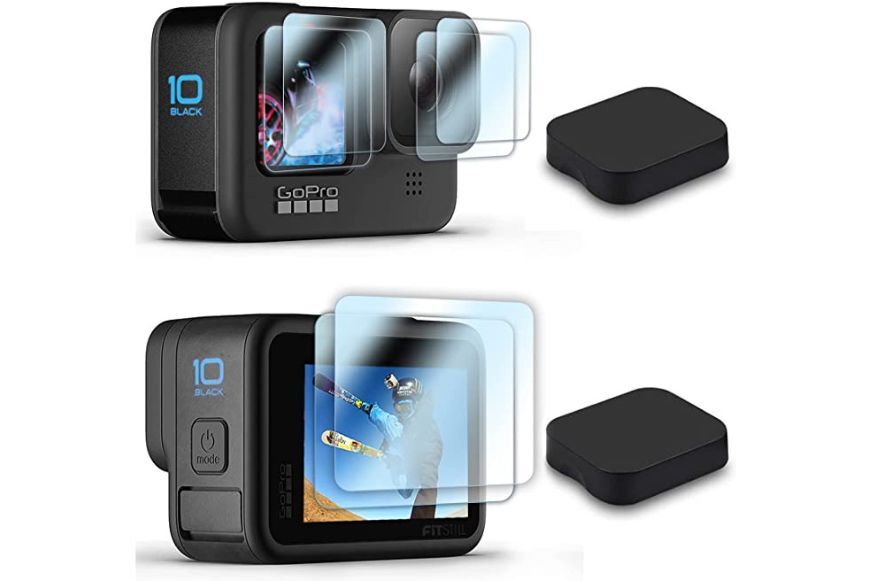 Man sieht eine Displayschutzfolie für die GoPro Hero 9.