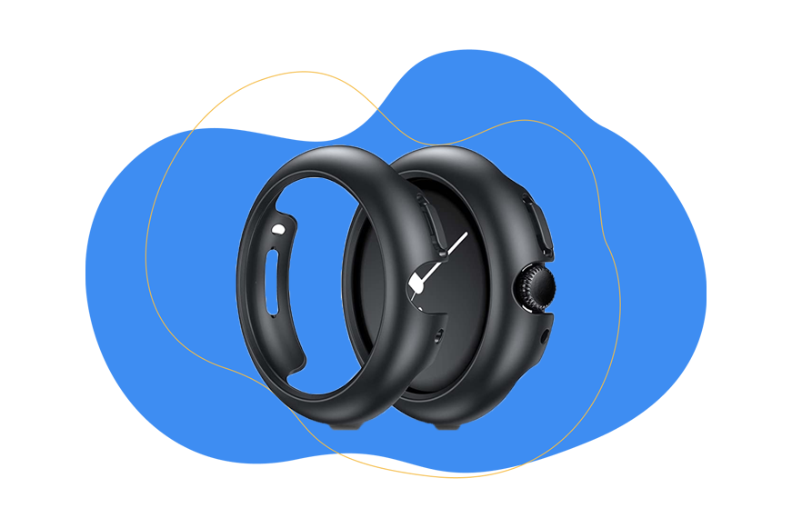 Schutzfolie für das Display der Google Pixel Watch.