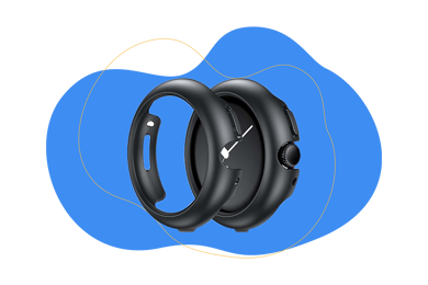 Schutzfolie für das Display der Google Pixel Watch.