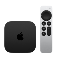 Man sieht Apple TV.