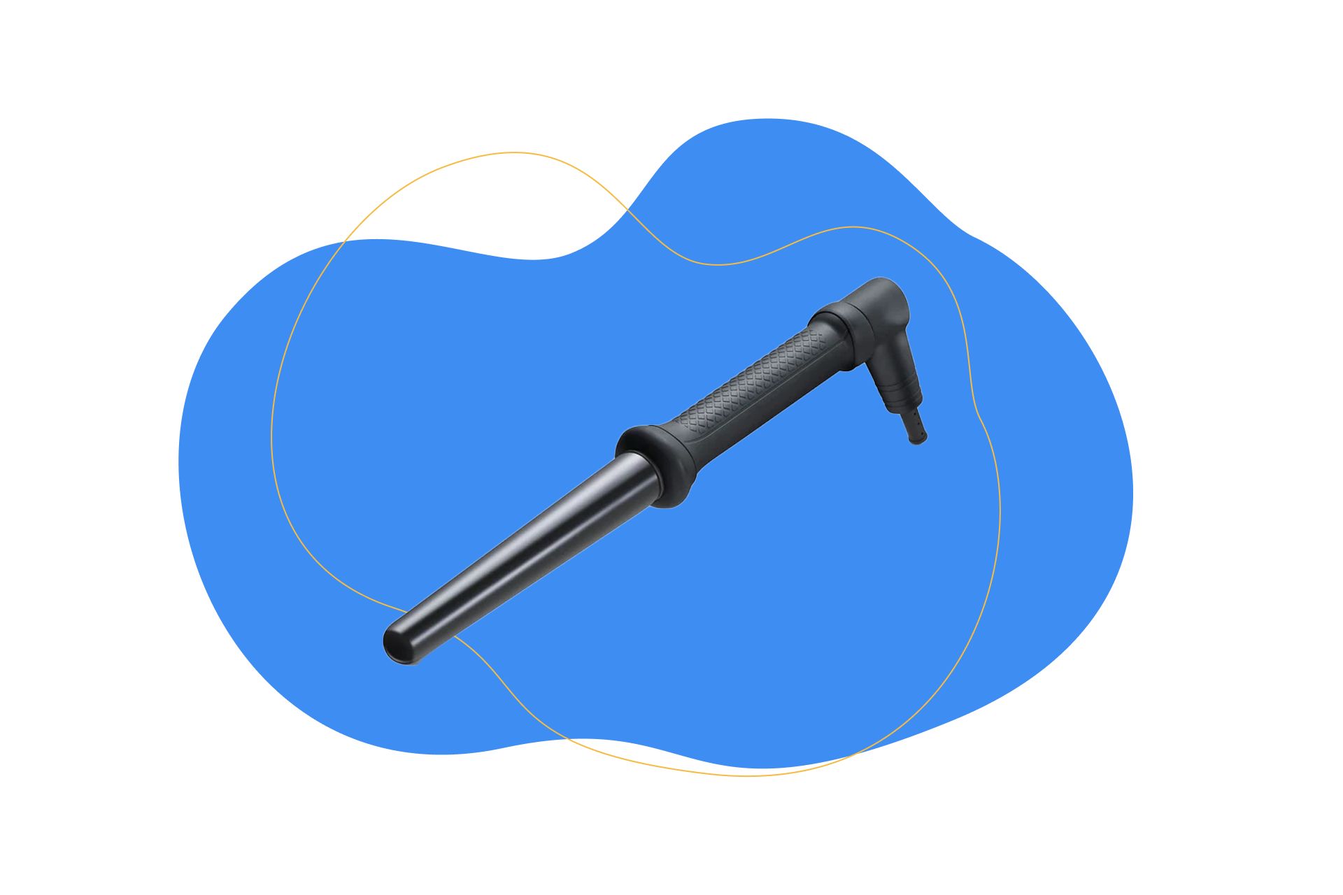 Man sieht den Golden Curl Lockenstab.