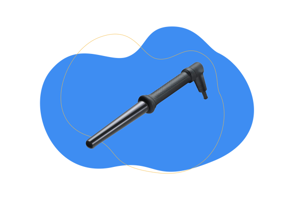 Man sieht den Golden Curl Lockenstab.